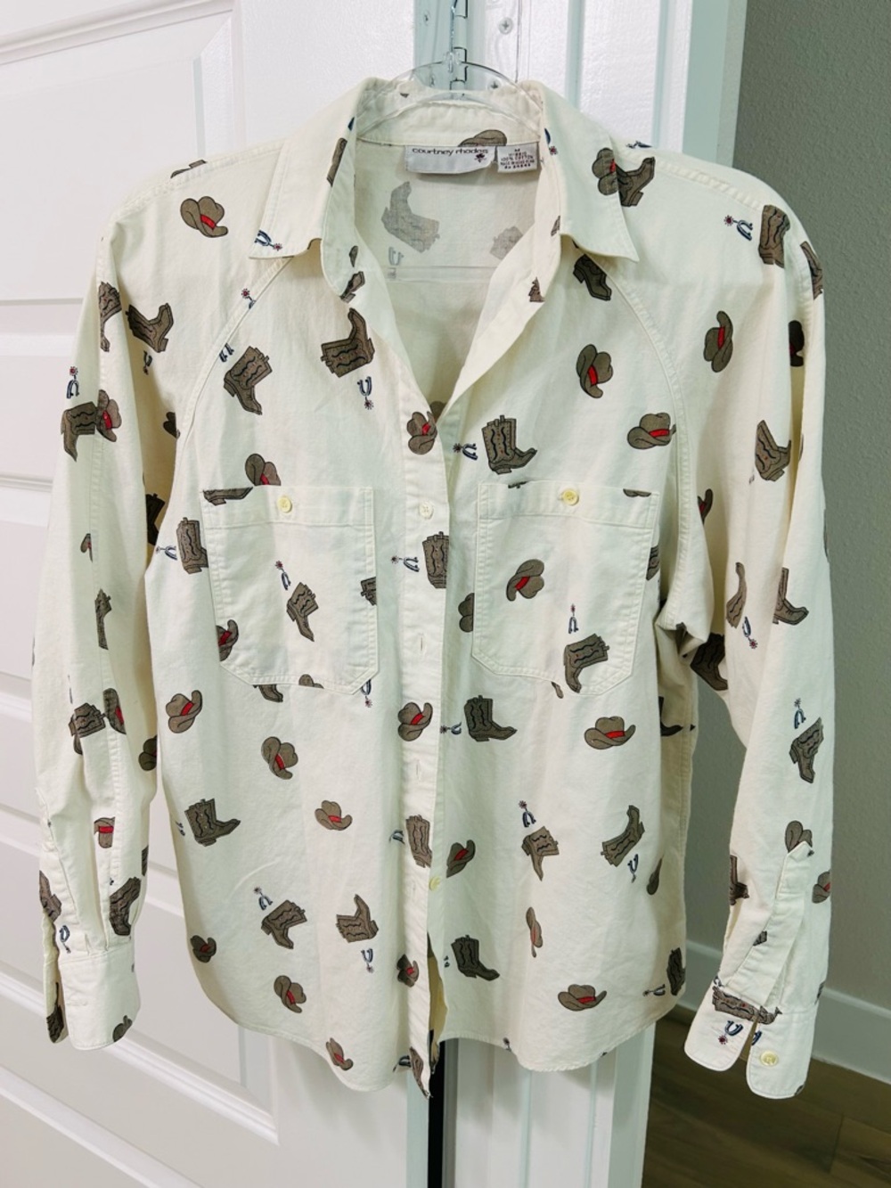 CR vintage Sz M, Western Button-Down Shirt